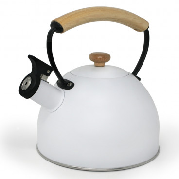 BOUILLOIRE SIFFLANTE 2.5L BLANCHE LYS