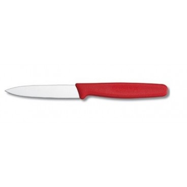 COUTEAU À PARER ROUGE 10 CM SWISS CLASSIC